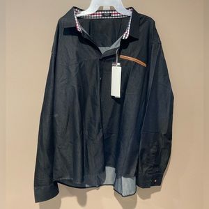 Mens coo fancy long sleeve shirt size XXX large. Black